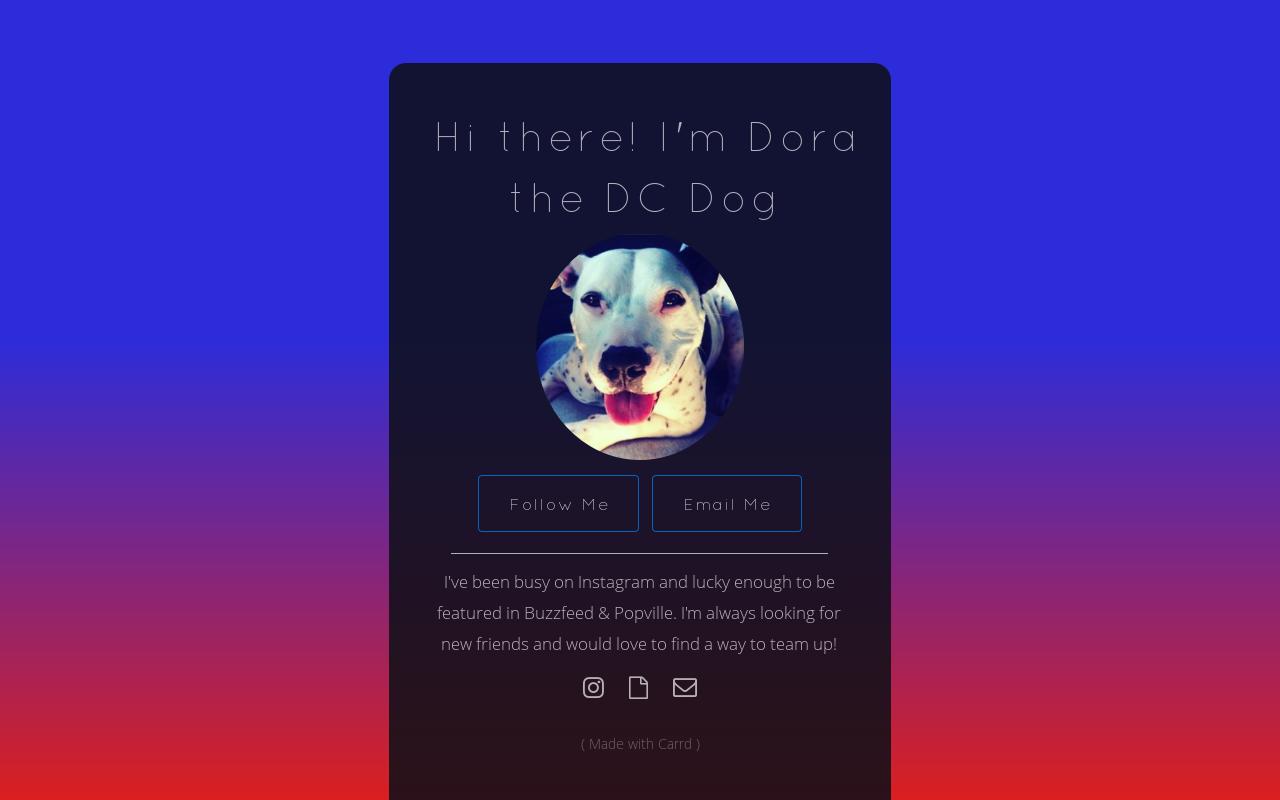 Carrd profile picture for @dora